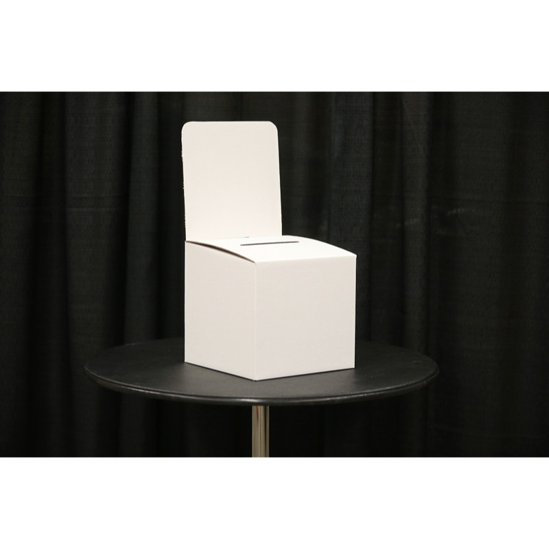 cardboard ballot box with header